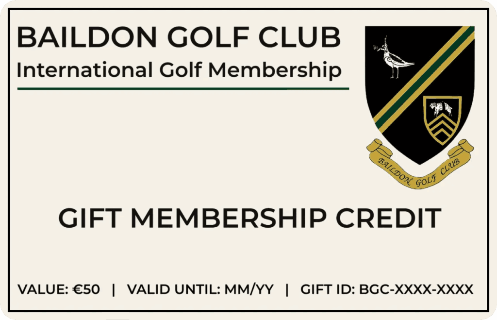 Exklusive Golf Fernmitgliedschaft als Geschenkgutschein für internationale Golfer.