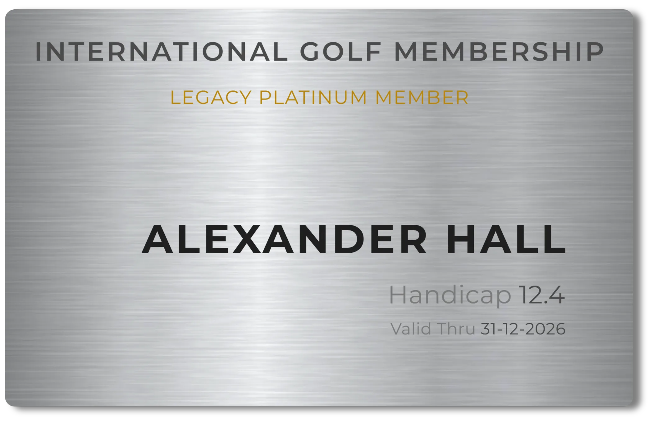 Die Legacy Collection – international golf membership – LEGACY PLATINUM – WHS-Handicap