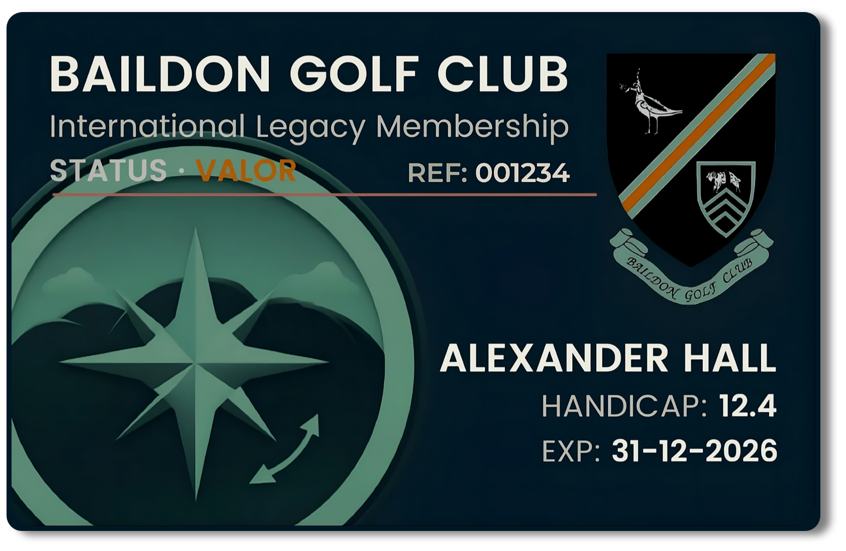 Valor Membership Card Front